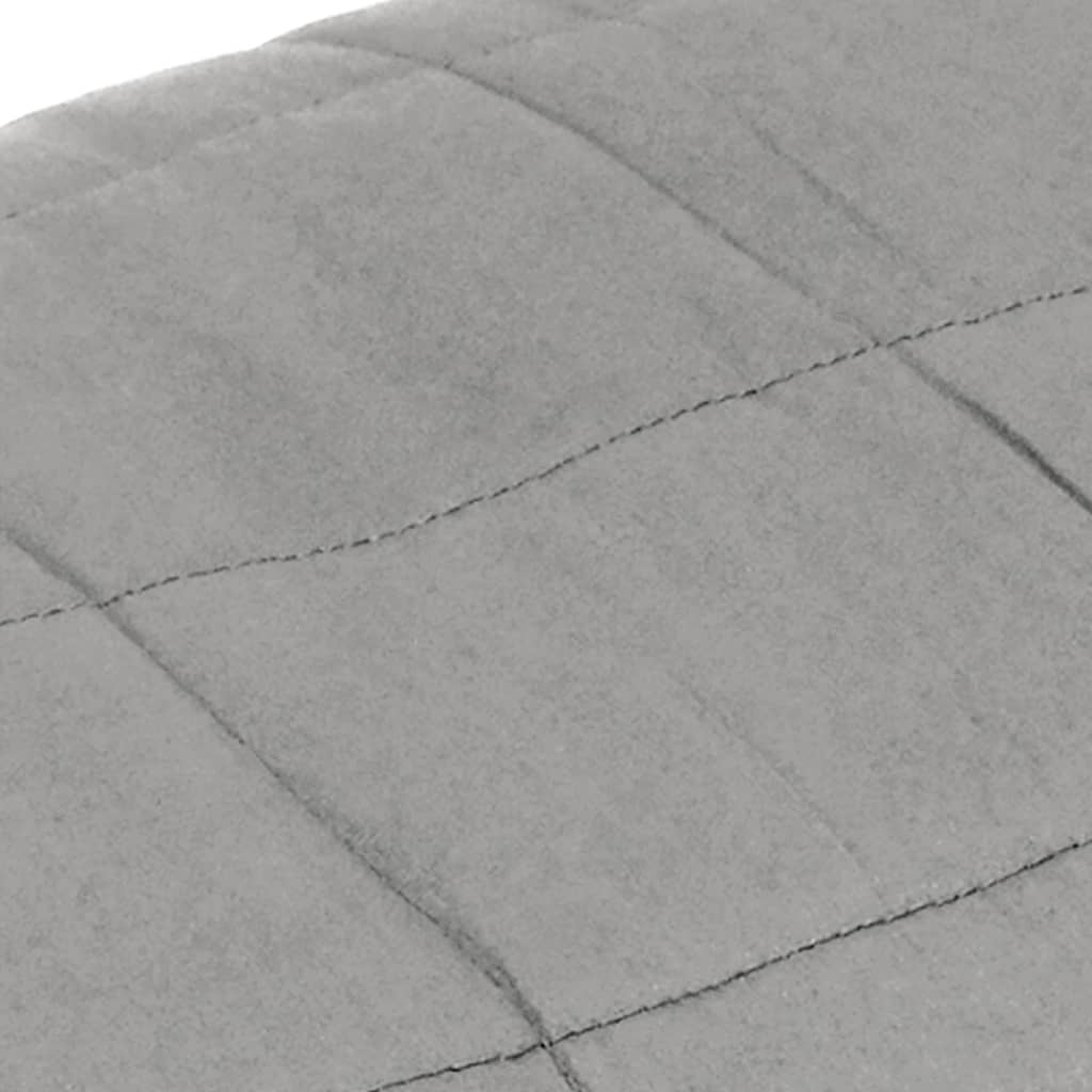 Berkfield Weighted Blanket Grey 200x220 cm 9 kg Fabric