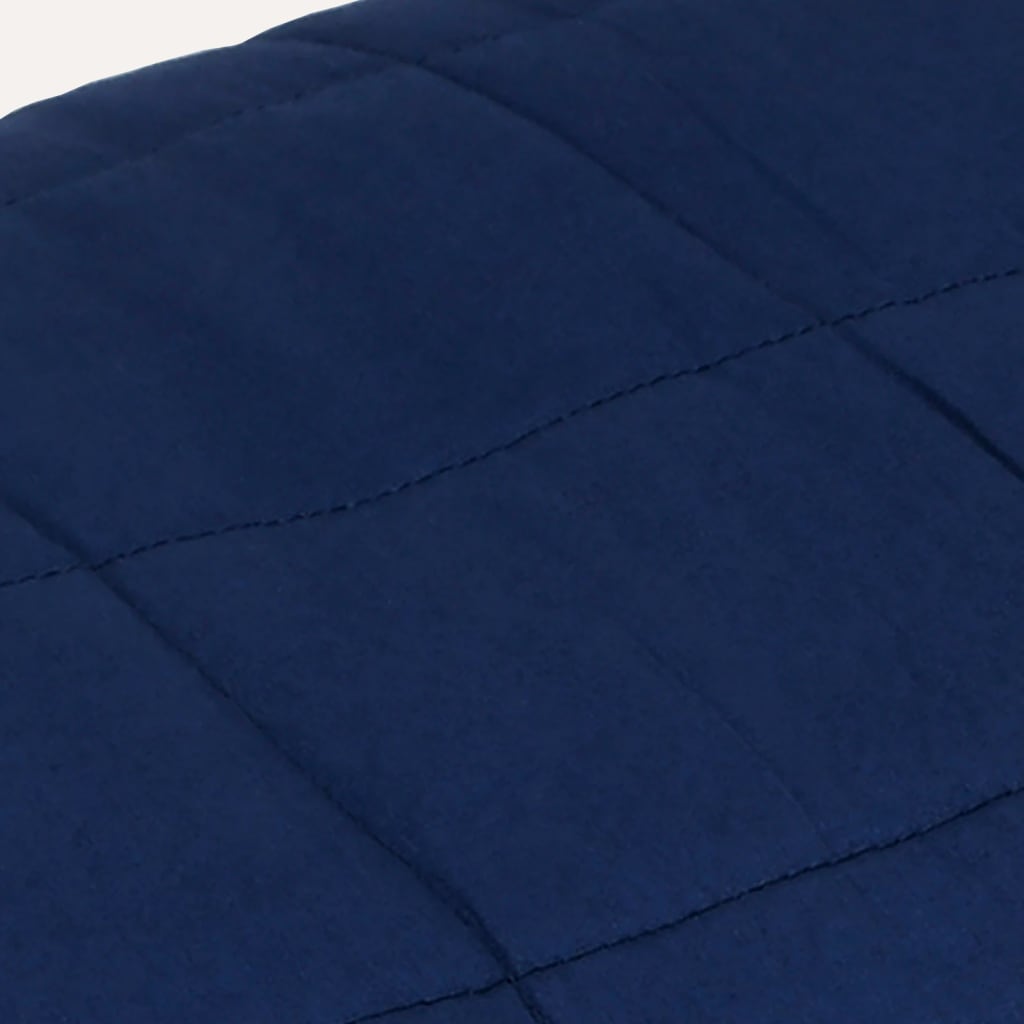 Berkfield Weighted Blanket Blue 135x200 cm Single 10 kg Fabric