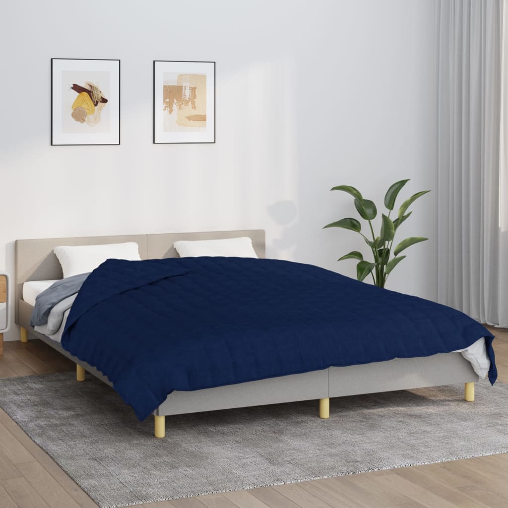 Berkfield Weighted Blanket Blue 200x230 cm 9 kg Fabric