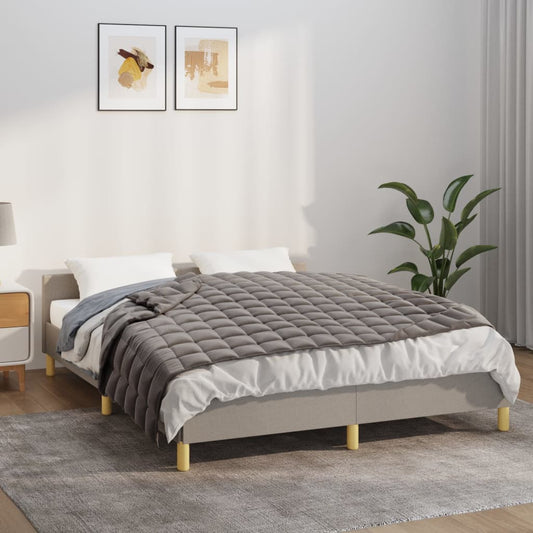 Berkfield Weighted Blanket Grey 137x200 cm Single 10 kg Fabric
