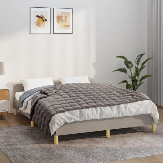 Berkfield Weighted Blanket Grey 152x203 cm 11 kg Fabric