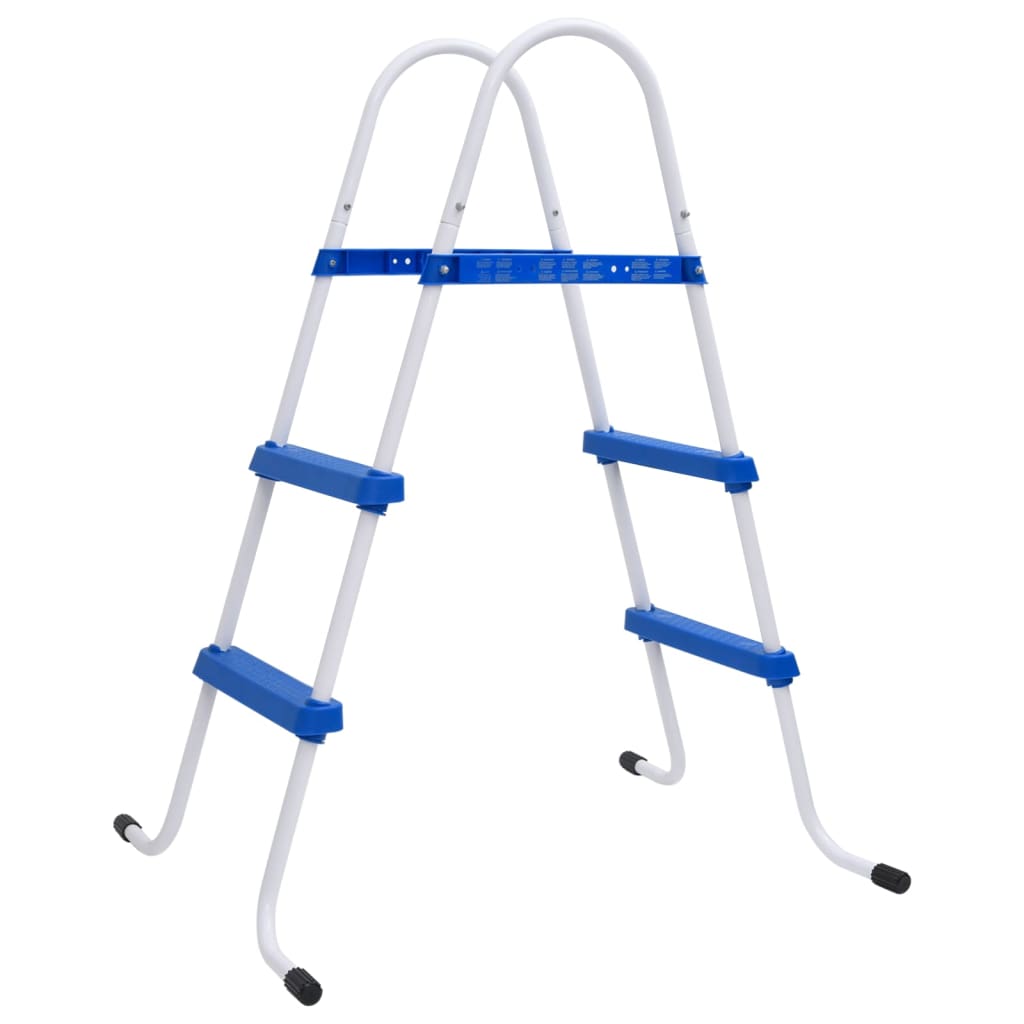 Berkfield Pool Ladder Blue and White 84 cm Steel