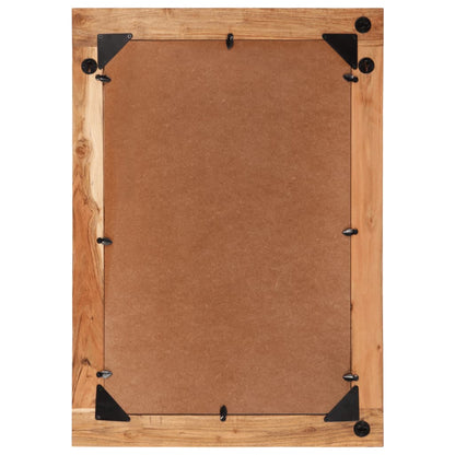 Berkfield Mirror 70x50 cm Solid Wood Acacia and Glass