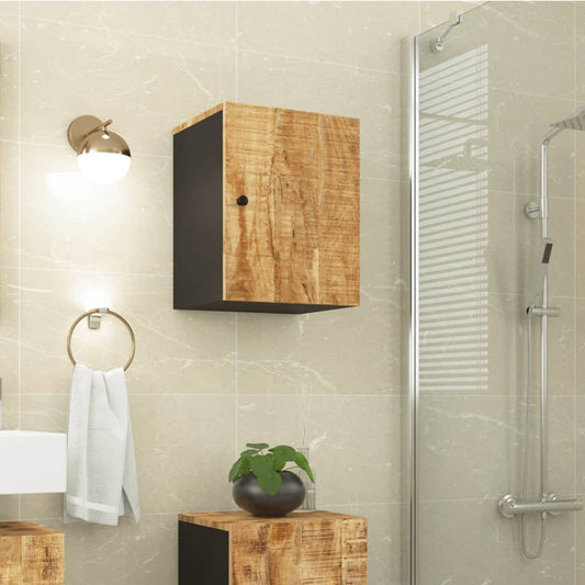 Berkfield Bathroom Wall Cabinet 38x33x48 cm Solid Wood Mango
