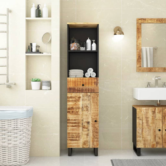 Berkfield Bathroom Cabinet 38x33x160 cm Solid Wood Mango