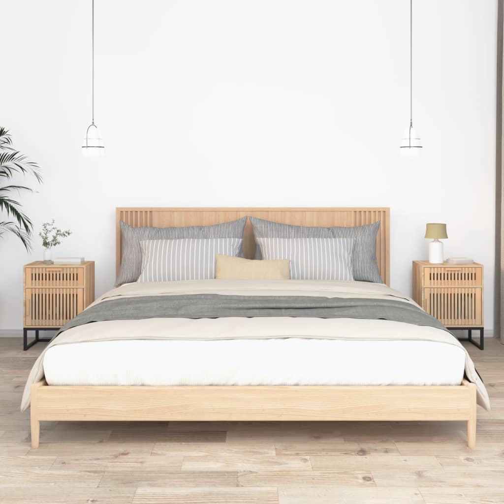 Berkfield Bedside Cabinets 2 pcs 40x30x55.5 cm Engineered Wood&Iron