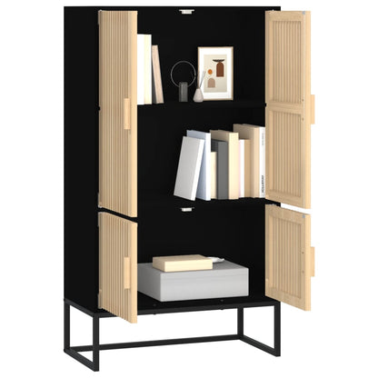 Berkfield Highboard Black 70x35x125 cm Engineered Wood