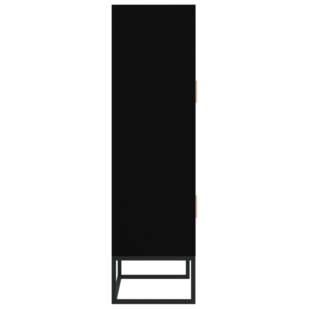 Berkfield Highboard Black 70x35x125 cm Engineered Wood
