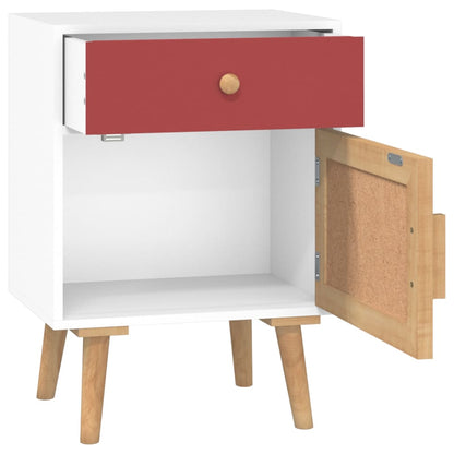 Berkfield Bedside Cabinet White 40x30x55 cm Engineered Wood