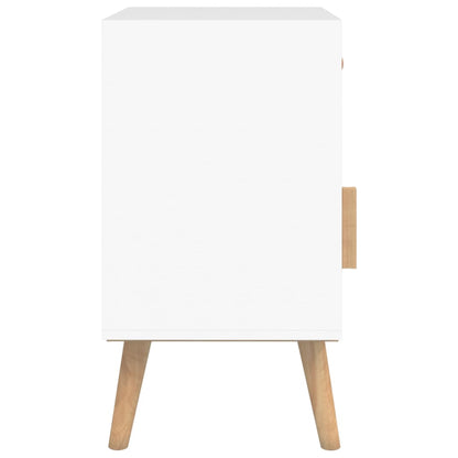 Berkfield Bedside Cabinet White 40x30x55 cm Engineered Wood