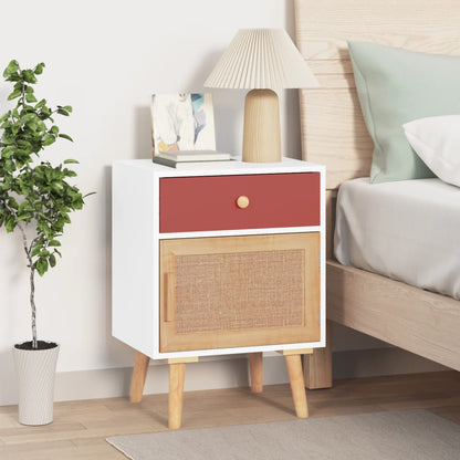 Berkfield Bedside Cabinet White 40x30x55 cm Engineered Wood