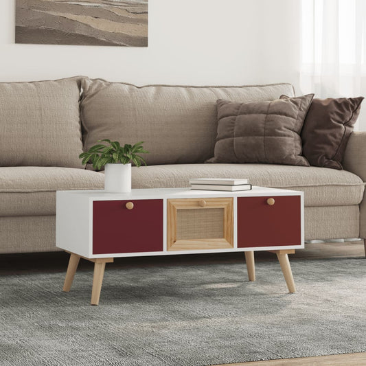 Berkfield Coffee Table with Drawers 80x40x35.5 cm Engineered Wood