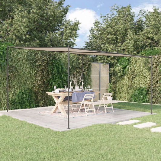 Berkfield Gazebo Beige 4x4 m 180 g/m�__ Fabric and Steel