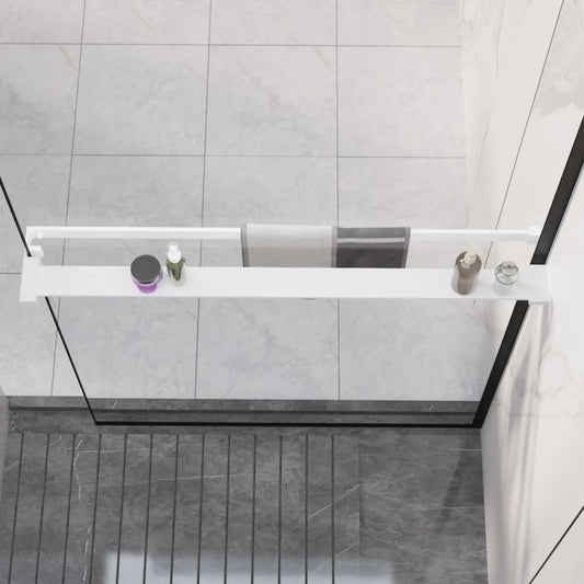 Berkfield Shower Shelf for Walk-in Shower Wall White 90 cm Aluminium
