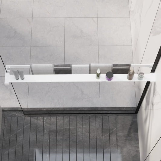Berkfield Shower Shelf for Walk-in Shower Wall White 100 cm Aluminium