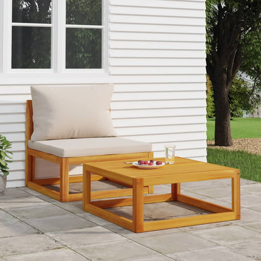 Berkfield Coffee Table 68x68x29 cm Solid Acacia Wood
