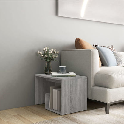 Berkfield Side Table Grey Sonoma 59x36x38 cm Engineered Wood