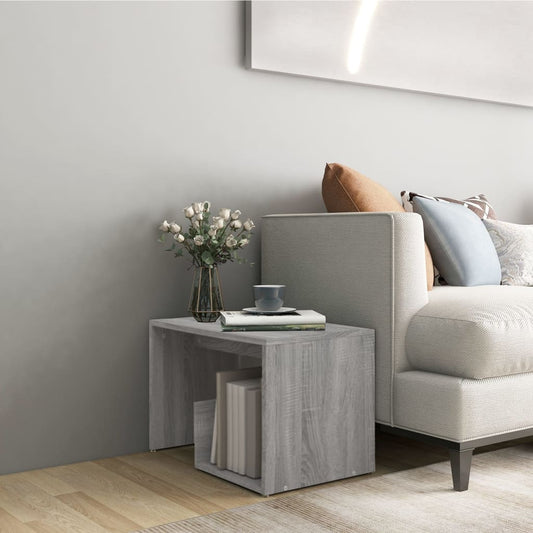 Berkfield Side Table Grey Sonoma 59x36x38 cm Engineered Wood