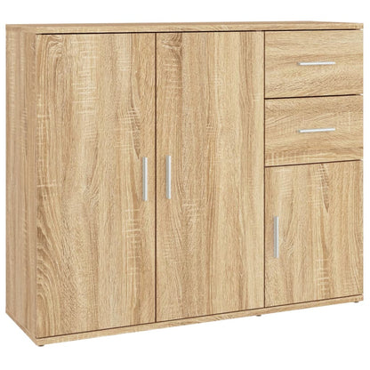 Berkfield Sideboard Sonoma Oak 91x29.5x75 cm Engineered Wood