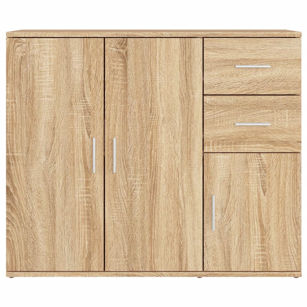 Berkfield Sideboard Sonoma Oak 91x29.5x75 cm Engineered Wood