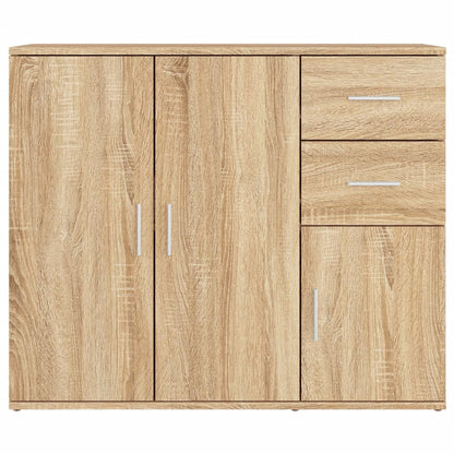 Berkfield Sideboard Sonoma Oak 91x29.5x75 cm Engineered Wood