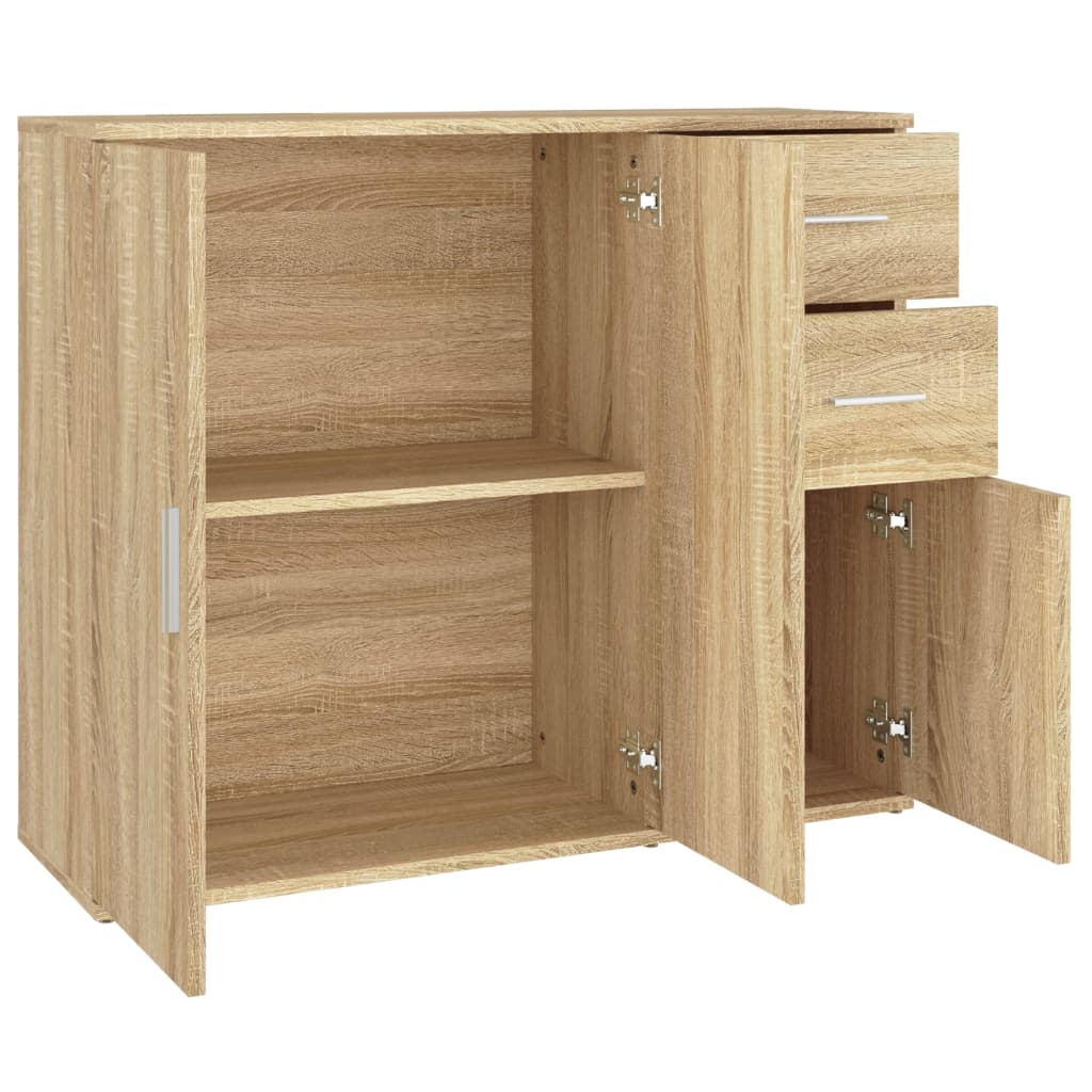 Berkfield Sideboard Sonoma Oak 91x29.5x75 cm Engineered Wood