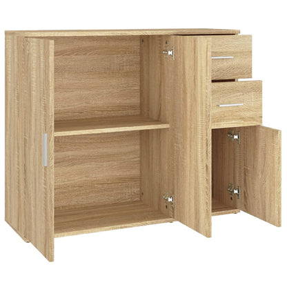 Berkfield Sideboard Sonoma Oak 91x29.5x75 cm Engineered Wood