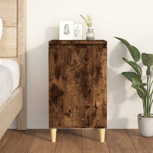 Berkfield Bedside Cabinet Smoked Oak 40x35x70 cm Engineered Wood