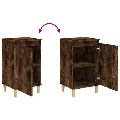 Berkfield Bedside Cabinets 2 pcs Smoked Oak 40x35x70 cm Engineered Wood