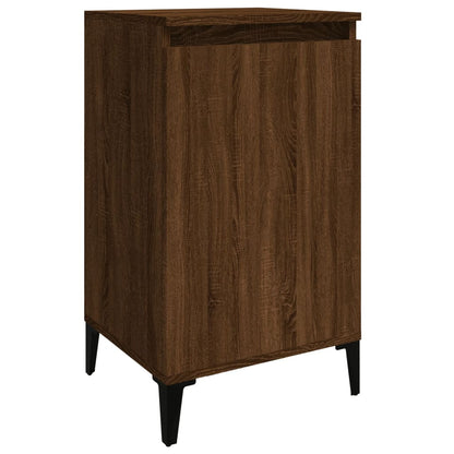 Berkfield Bedside Cabinet Brown Oak 40x35x70 cm Engineered Wood