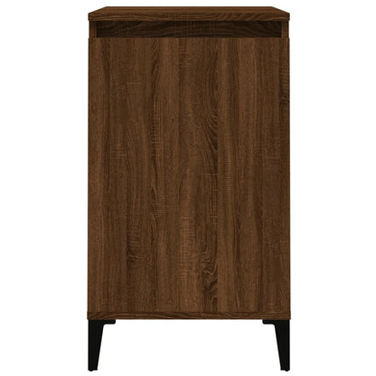 Berkfield Bedside Cabinet Brown Oak 40x35x70 cm Engineered Wood