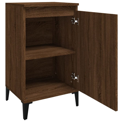 Berkfield Bedside Cabinet Brown Oak 40x35x70 cm Engineered Wood