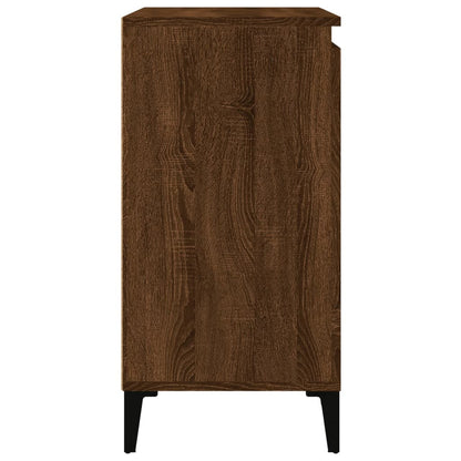 Berkfield Bedside Cabinet Brown Oak 40x35x70 cm Engineered Wood