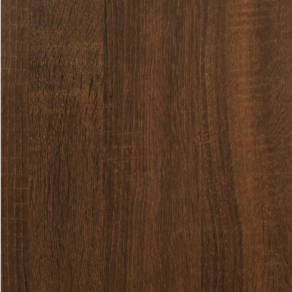 Berkfield Bedside Cabinet Brown Oak 40x35x70 cm Engineered Wood