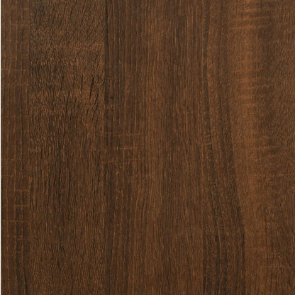 Berkfield Bedside Cabinet Brown Oak 40x35x70 cm Engineered Wood