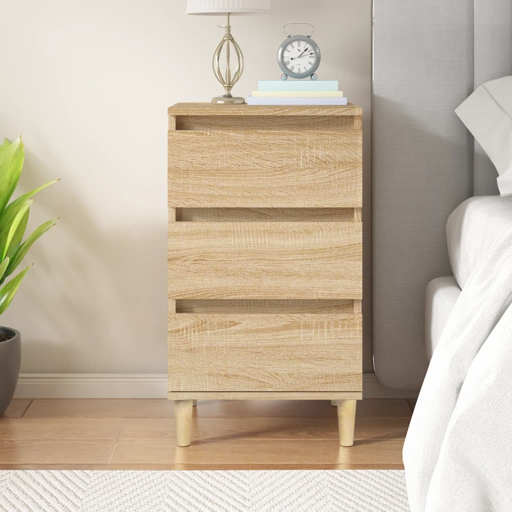 Berkfield Bedside Cabinet Sonoma Oak 40x35x70 cm Engineered Wood