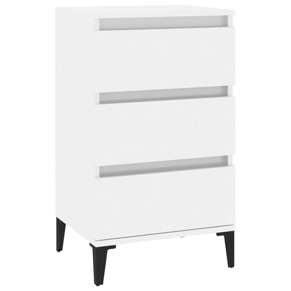 Berkfield Bedside Cabinet High Gloss White 40x35x70 cm Engineered Wood