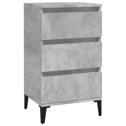 Berkfield Bedside Cabinet Concrete Grey 40x35x70 cm Engineered Wood