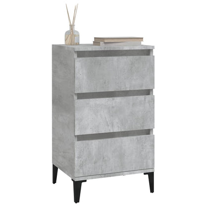 Berkfield Bedside Cabinet Concrete Grey 40x35x70 cm Engineered Wood