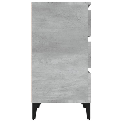 Berkfield Bedside Cabinet Concrete Grey 40x35x70 cm Engineered Wood