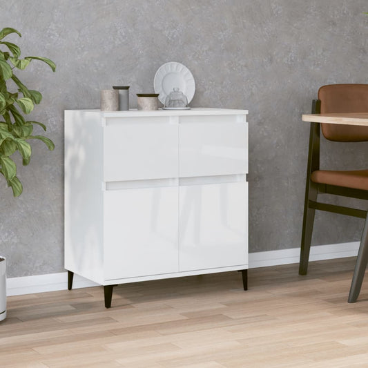 Berkfield Sideboard High Gloss White 60x35x70 cm Engineered Wood