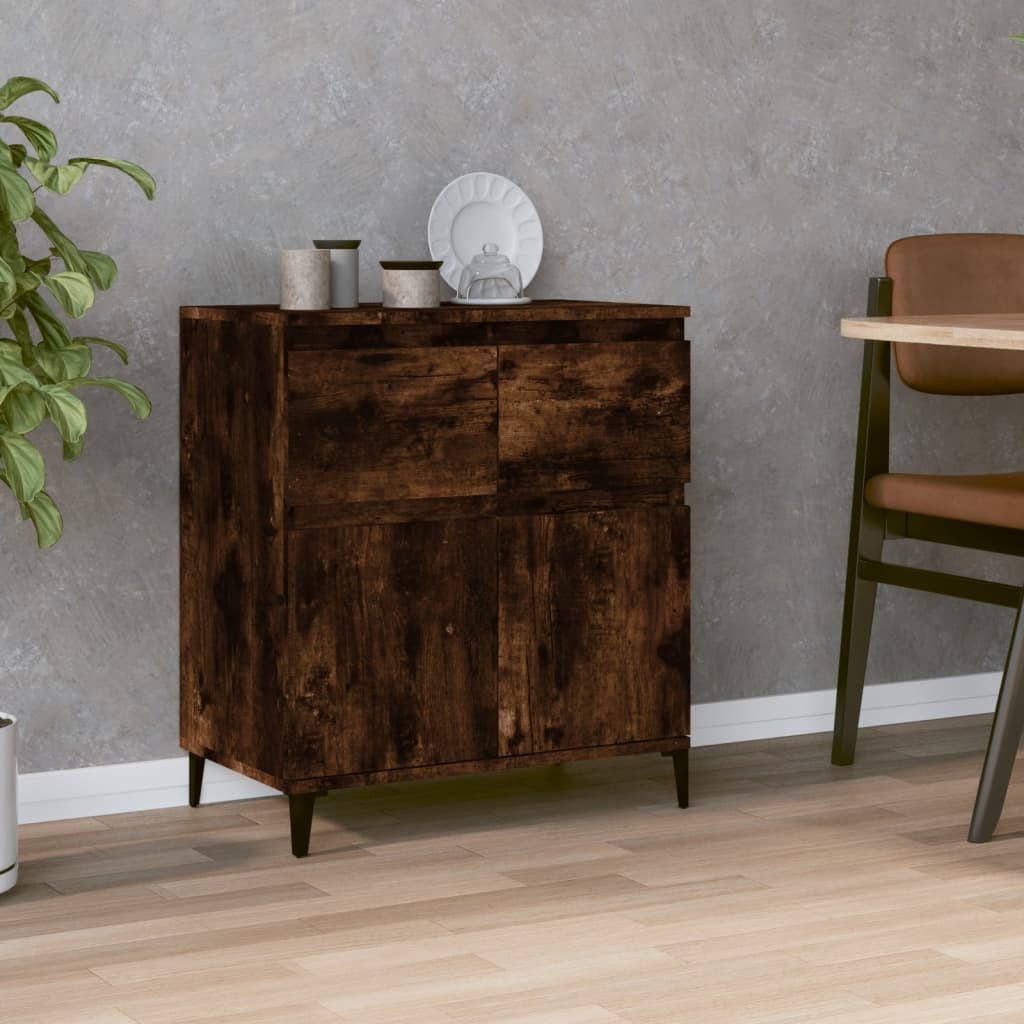 Berkfield Sideboard Smoked Oak 60x35x70 cm Engineered Wood