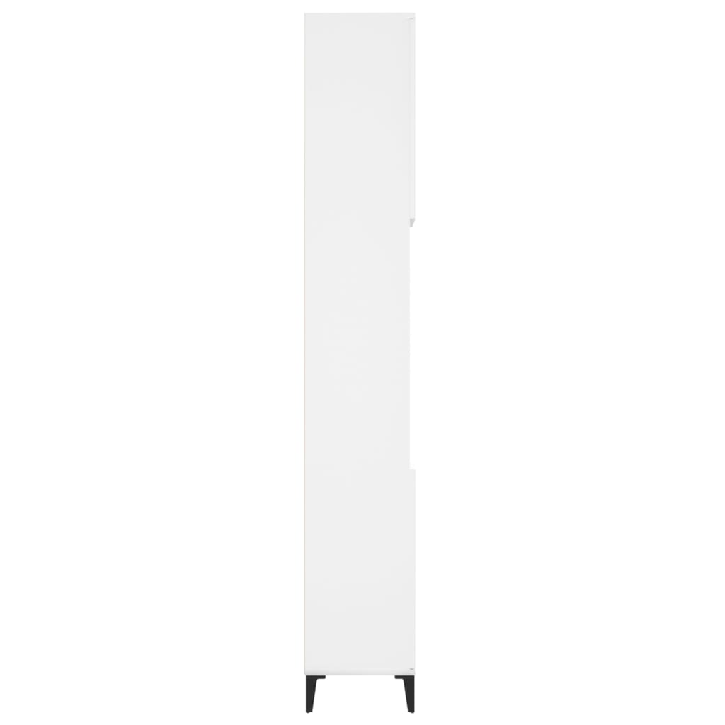 Berkfield Bathroom Cabinet White 30x30x190 cm Engineered Wood