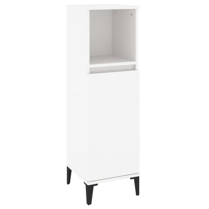 Berkfield Bathroom Cabinet White 30x30x100 cm Engineered Wood