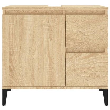 Berkfield Bathroom Cabinet Sonoma Oak 65x33x60 cm Engineered Wood