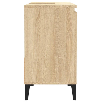 Berkfield Bathroom Cabinet Sonoma Oak 65x33x60 cm Engineered Wood