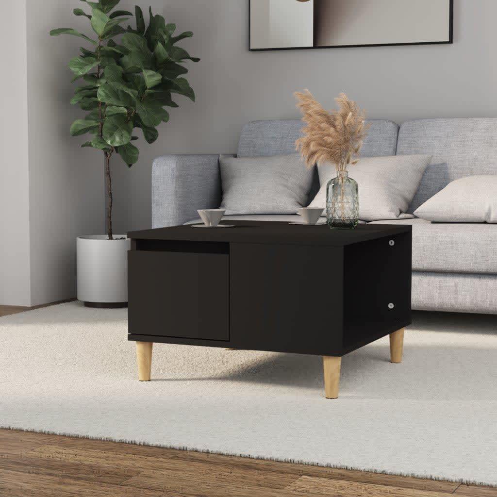 Berkfield Coffee Table Black 55x55x36.5 cm Engineered Wood
