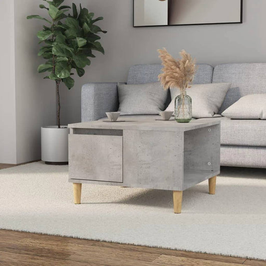 Berkfield Coffee Table Concrete Grey 55x55x36.5 cm Engineered Wood