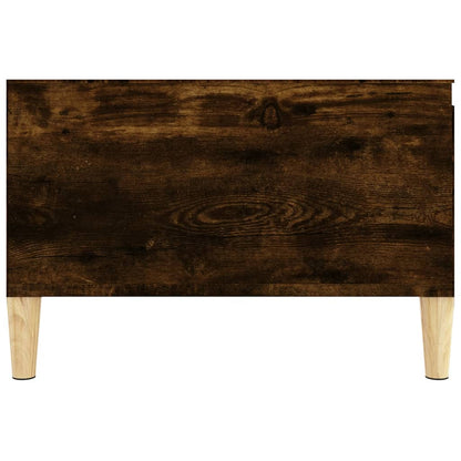 Berkfield Coffee Table Smoked Oak 55x55x36.5 cm Engineered Wood
