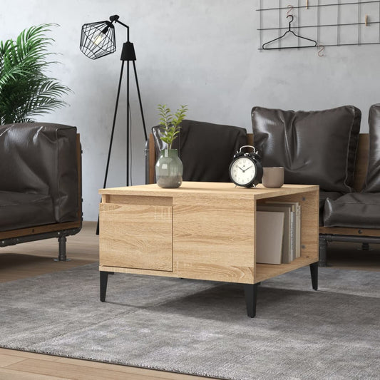 Berkfield Coffee Table Sonoma Oak 55x55x36.5 cm Engineered Wood